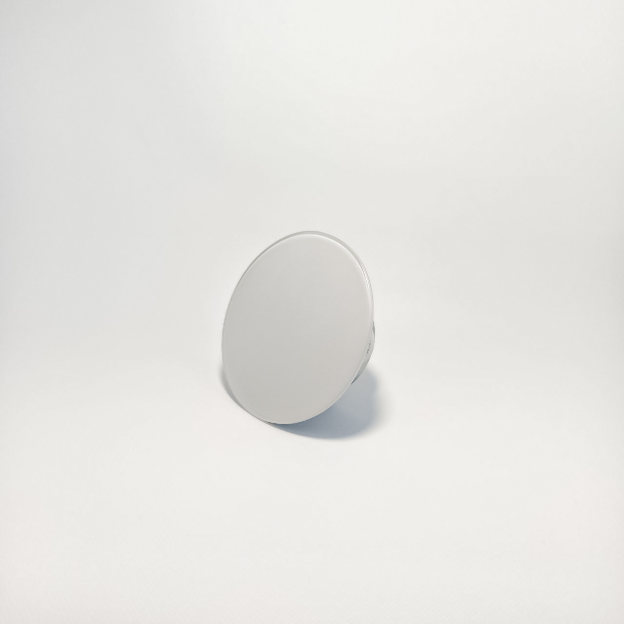 Анемостат со стеклянной внешней частью FOZA D 125 мм. Матовое стекло. Зеркальный